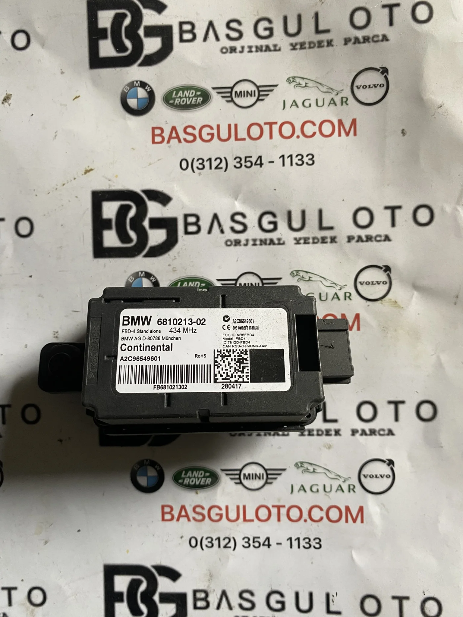 BMW G30 G31 G32 G11 G12 G20 F40 X3 X5 X6 X7 Uzaktan Kumanda Alıcısı TPMS 61356810213 434 MHZ Orijinal