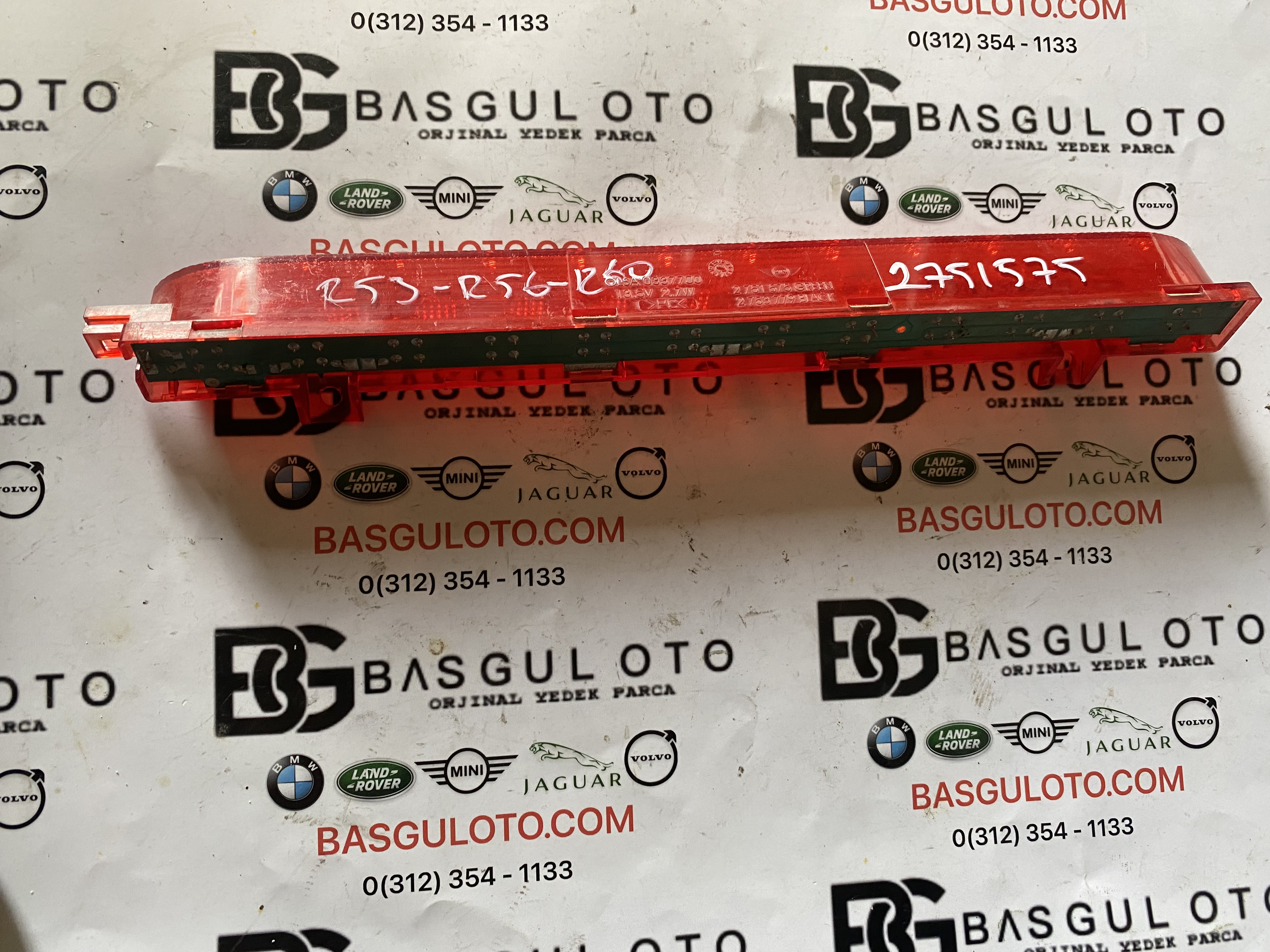 MİNİ COOPER R53 R56 R60 3.STOP LAMBASI 2751575 ORJINAL ÇIKMA