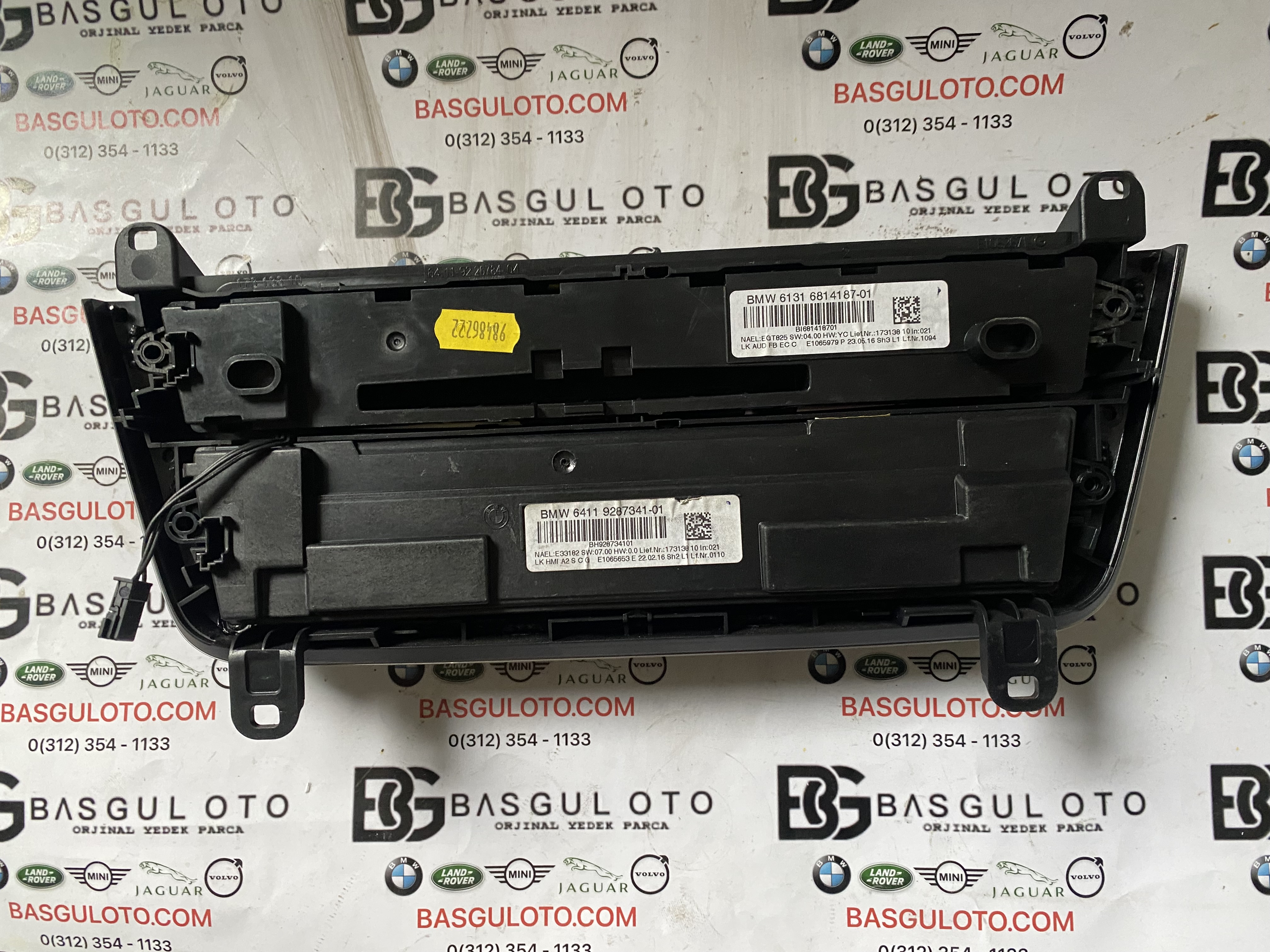 BMW F20 F30 F32 KLİMA KONTROL PANELİ TEYP PANELİ 9287341 ORJİNAL ÇIKMA