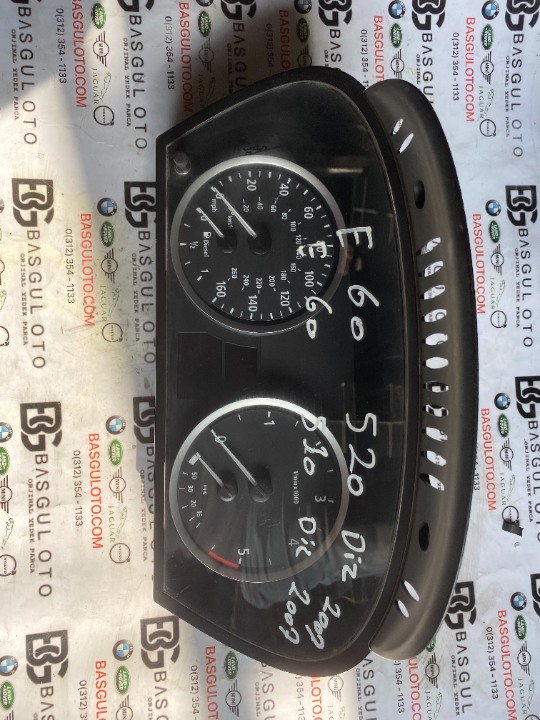 BMW E60 520 DİZE KM SAATİ KADRA   9135254 ÇIKMA ORJİNAL