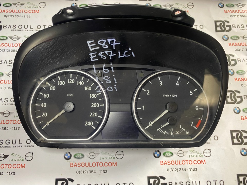 BMW E87 1.6i  KM SAATİ KADRAN  GÖSTERGE PANELİ  6983527