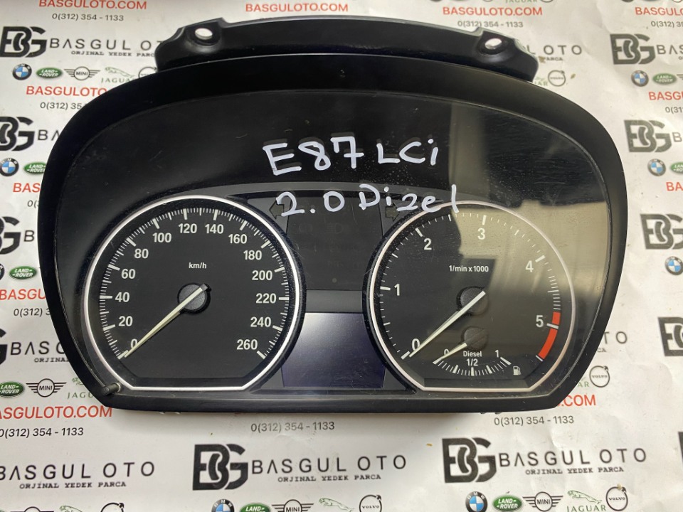 BMW E87 dizel KM SAATİ KADRAN  GÖSTERGE PANELİ  9166823