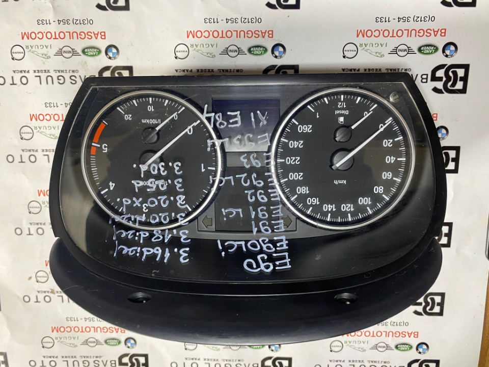BMW E90 E84 X1 DİZEL KM SAATİ  KADRAN GÖSTERGE PANELİ  9166846