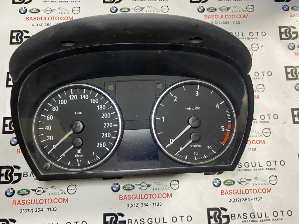 BMW E90 E86 Z4 DİZEL KM SAATİ  KADRAN GÖSTERGE PANELİ  9110205