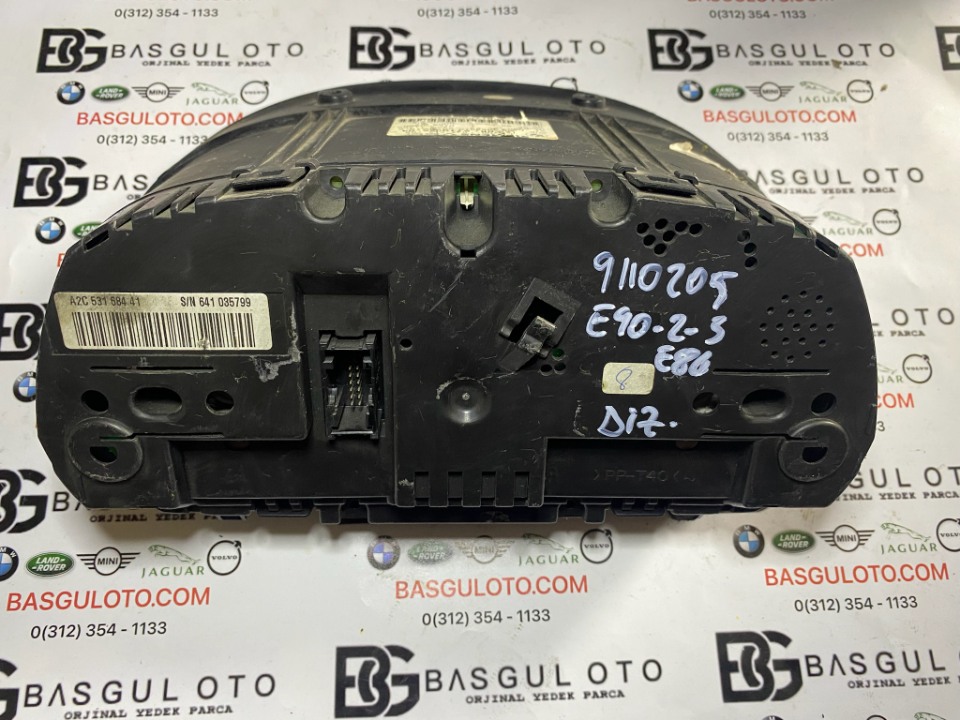 BMW E90 E86 Z4 DİZEL KM SAATİ  KADRAN GÖSTERGE PANELİ  9110205