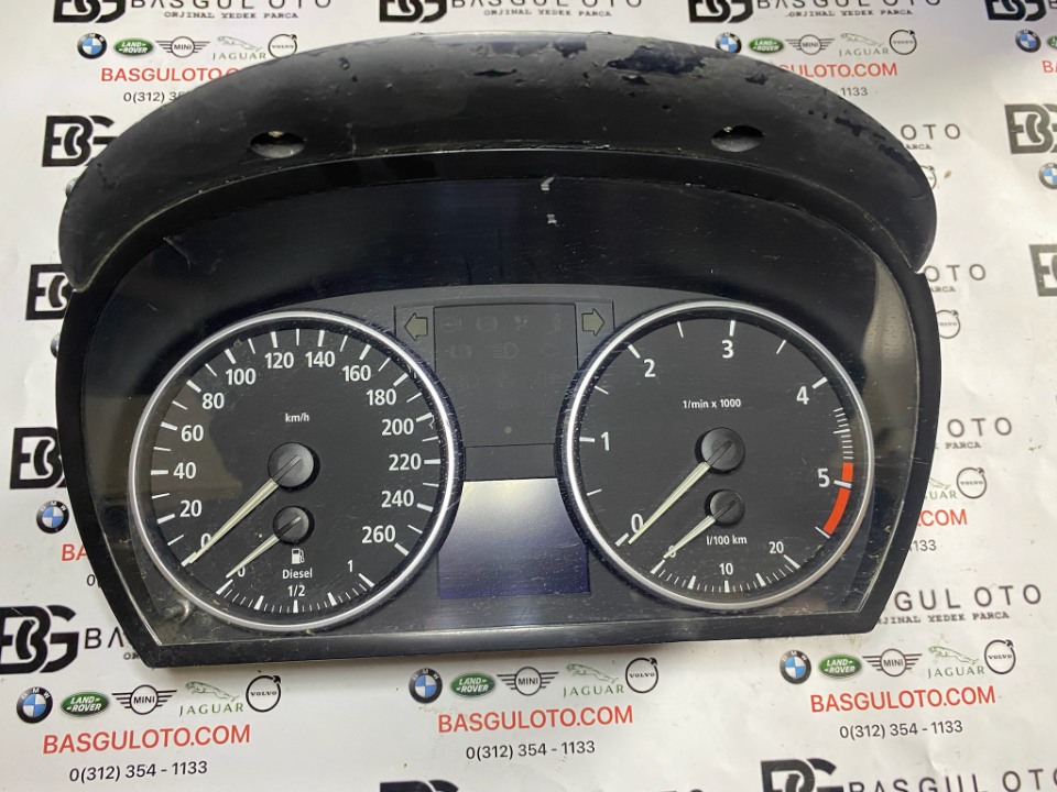 BMW E90 E84 X1 DİZEL KM SAATİ  KADRAN GÖSTERGE PANELİ  9110205