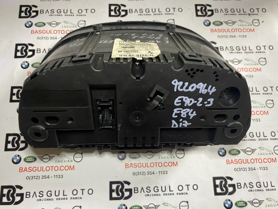 BMW E90 E84 X1  E92 E93 DİZEL KM SAATİ  KADRAN GÖSTERGE PANELİ  9220964