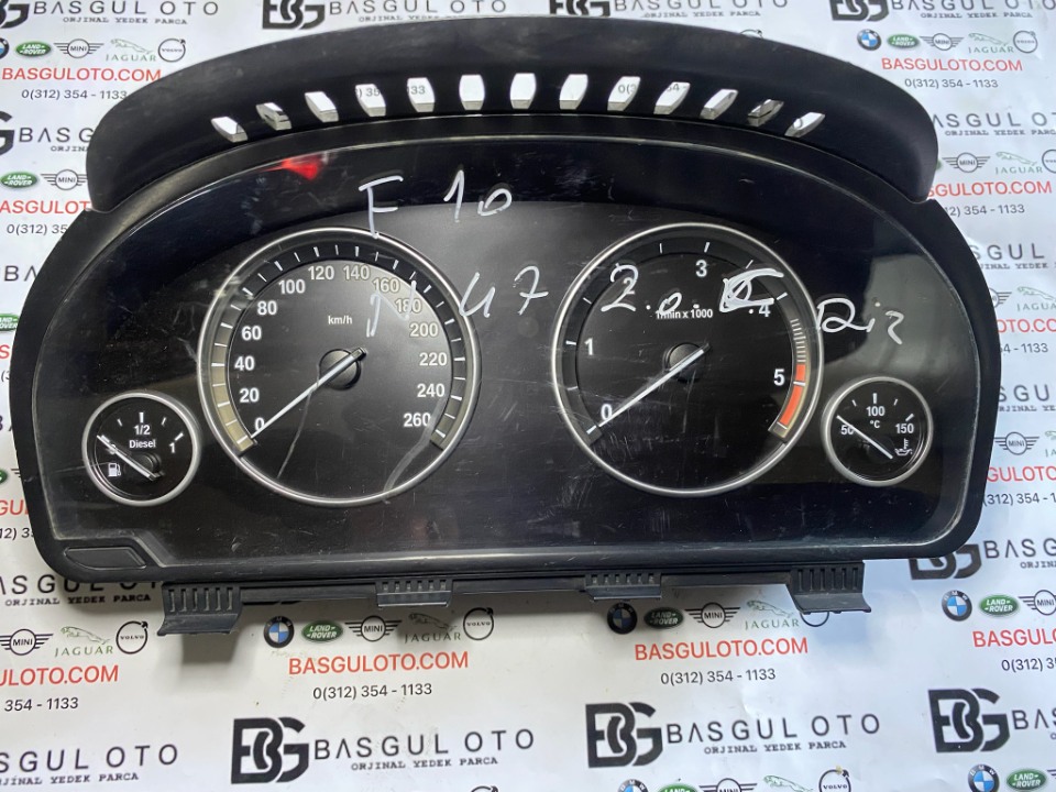 bmw f10 2.0 dizel km saati hız gösterge paneli kadran 9227614