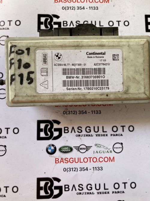 BMW F10 F01 F30 F25 6837359 AİRBAG BEYNİ-BEYİN ORJİNAL ÇIKMA