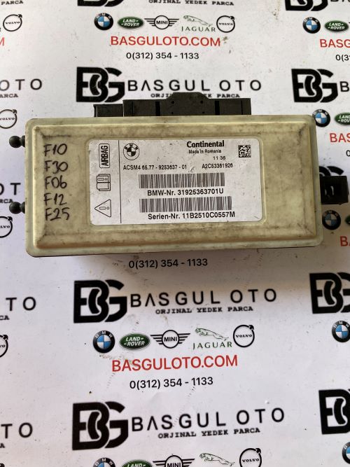 BMW F10 F01 F30 F25 9253637 AİRBAG BEYNİ-BEYİN ORJİNAL ÇIKMA