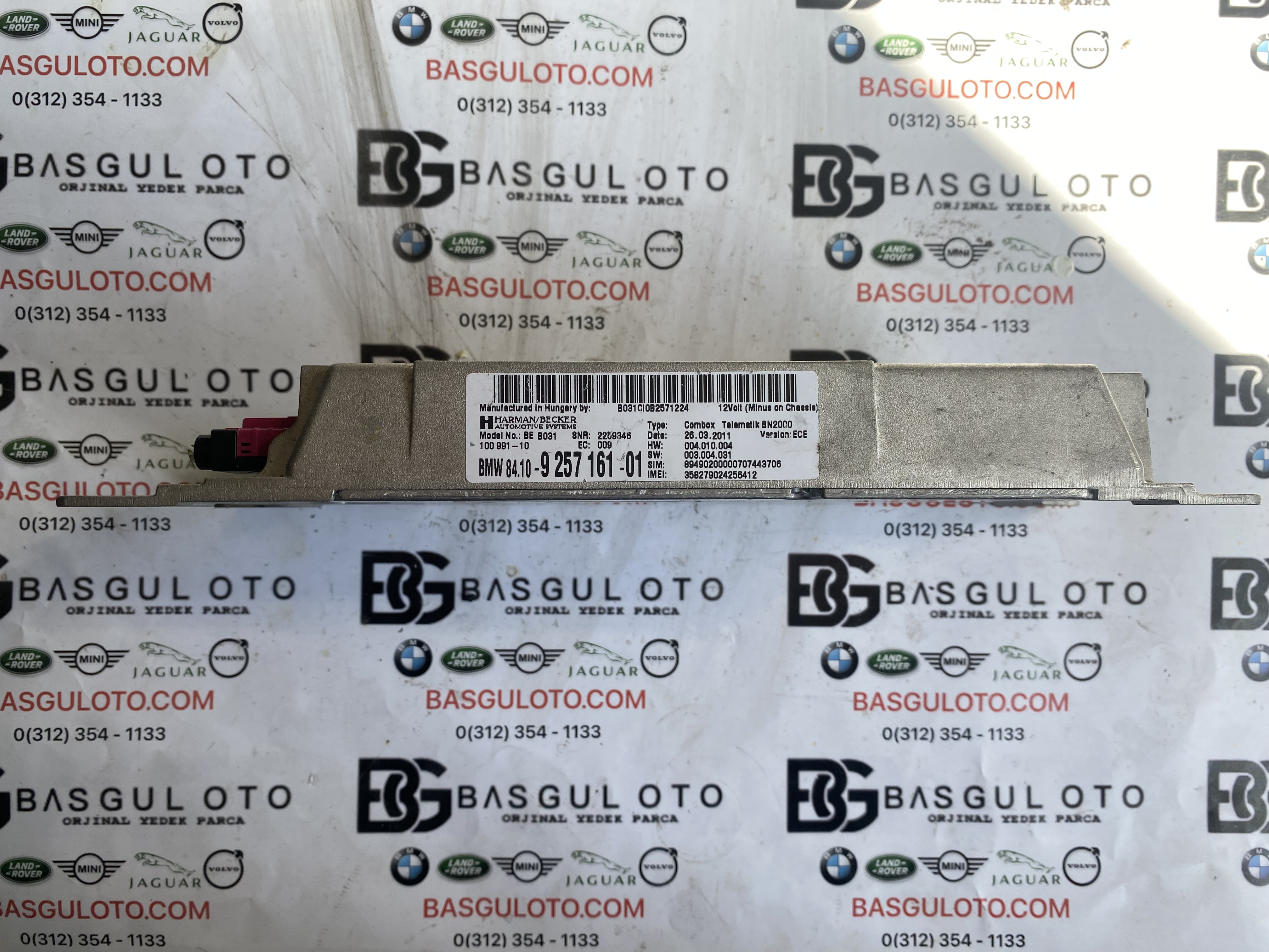 BMW E SERİS E90 E84 E70 BLUETOOTH MODÜLÜ 9257161 ORJİNAL ÇIKMA