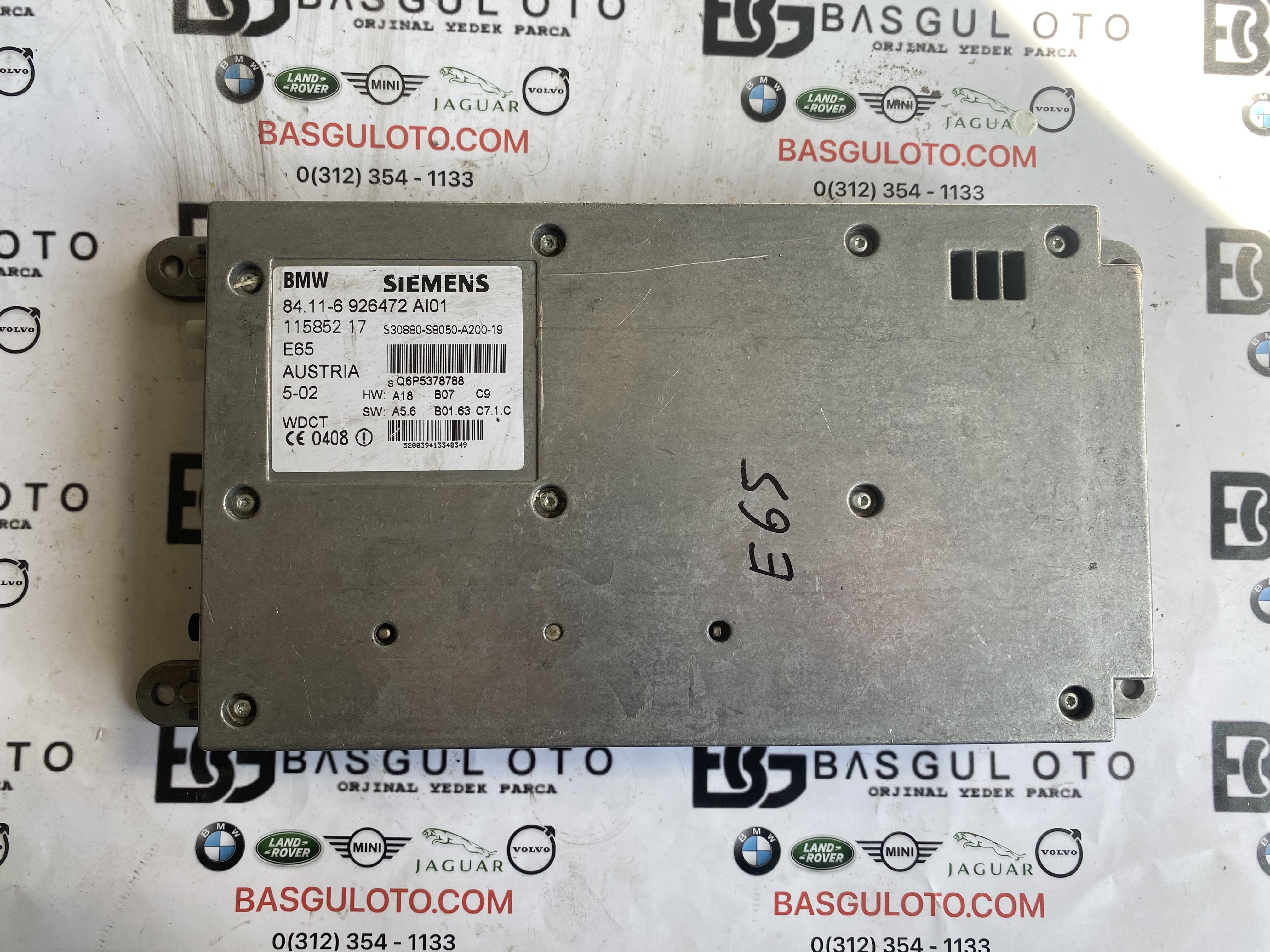BMW 7 SERİSİ E65 TELEFON MODÜLÜ 6926472 ORJINAL ÇIKMA