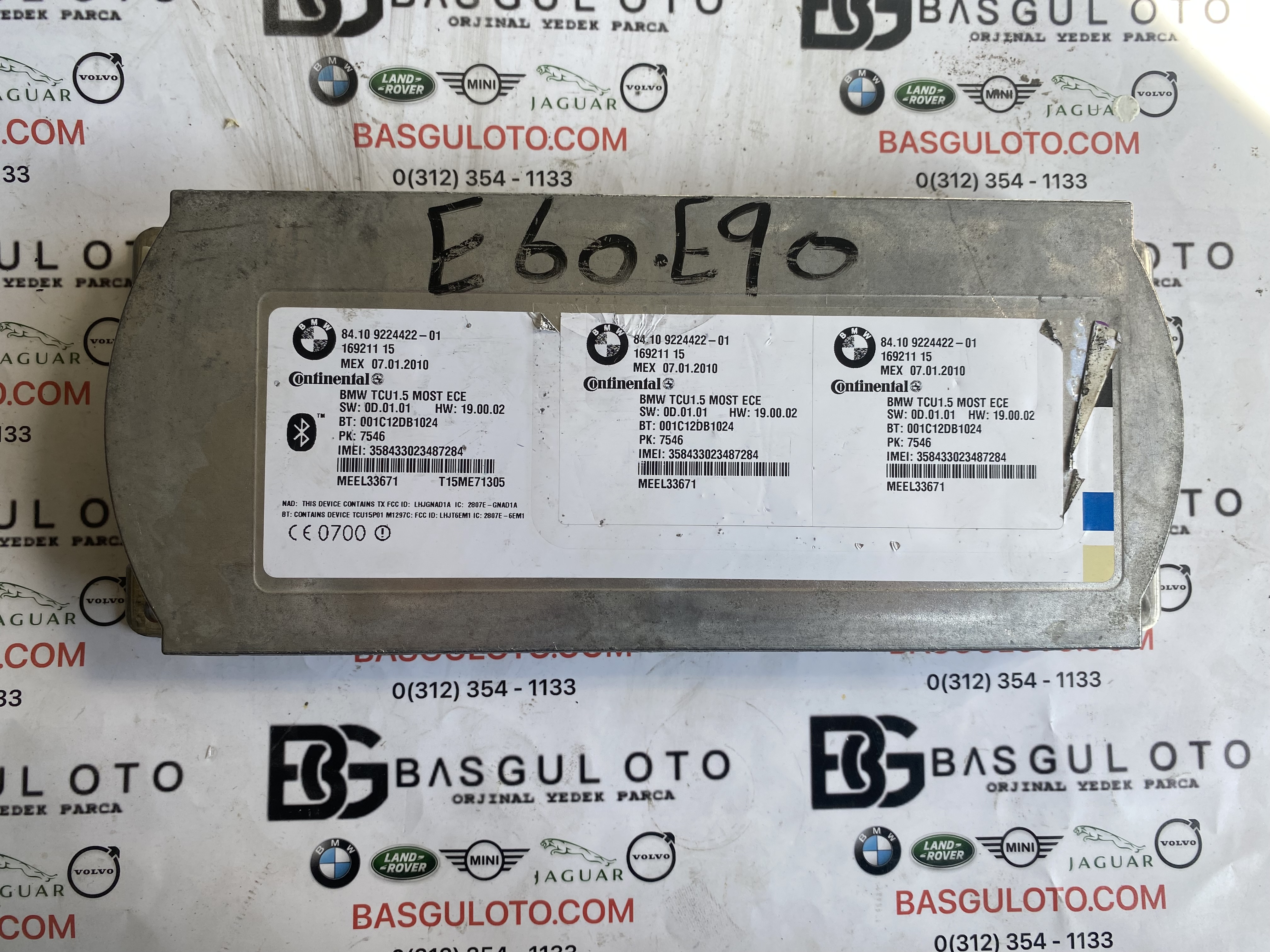 BMW E SERİSİ E60 E90 E84 BLUETOOTH MODÜLÜ 9224422 ORJİNAL ÇIKMA
