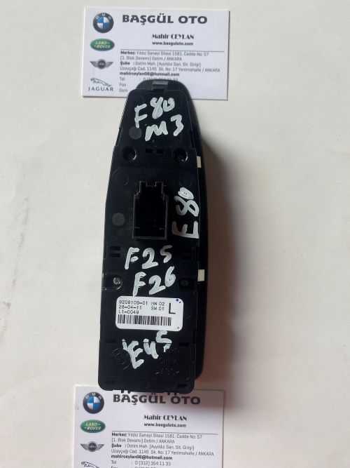 BMW X1 F48 -X3 F25- X5 F15 9208109 CAM KUMANDA PANELİ ORJİNAL ÇIKMA 