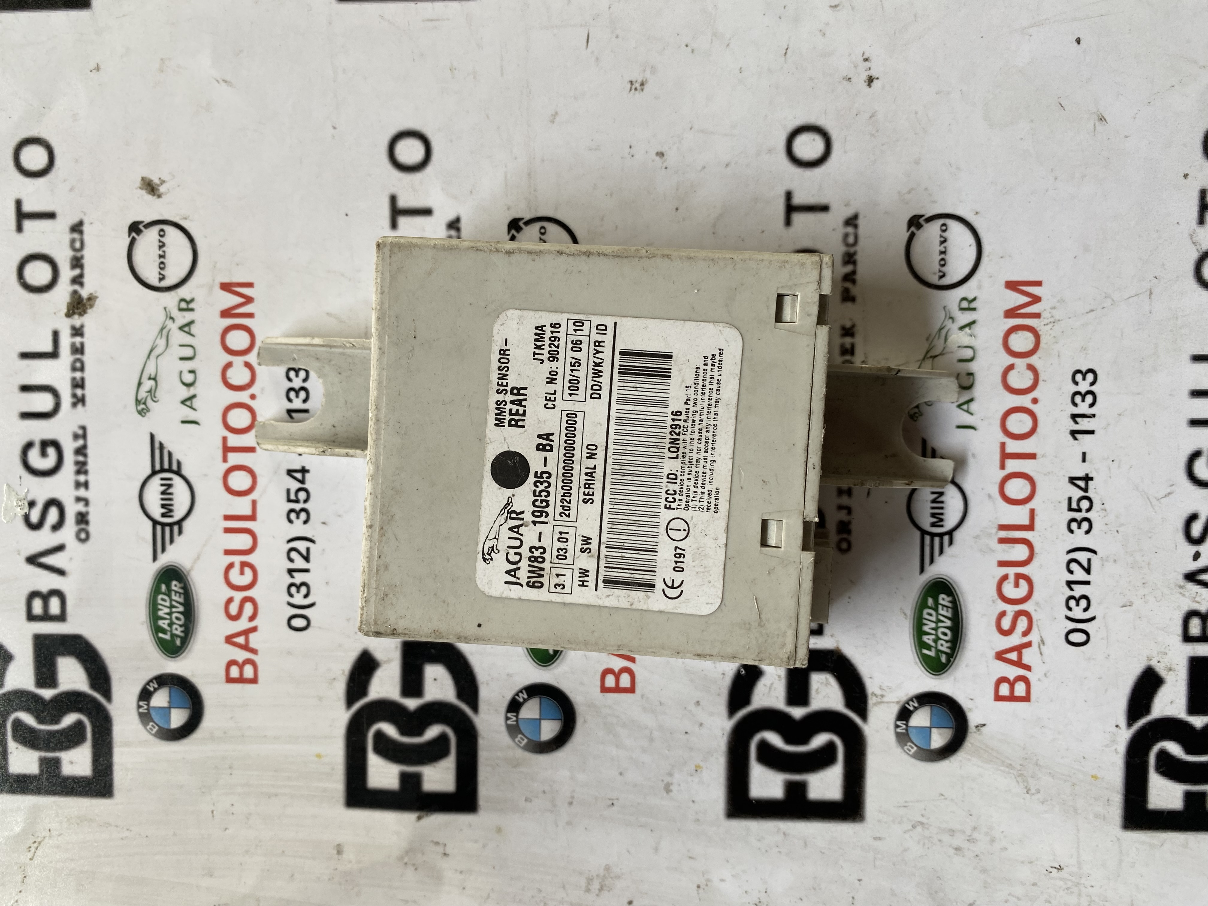 Jaguar XK8 Alarm Sensörü Modülü X150 2006 6W83-19G535-BA Orjinal çıkma 