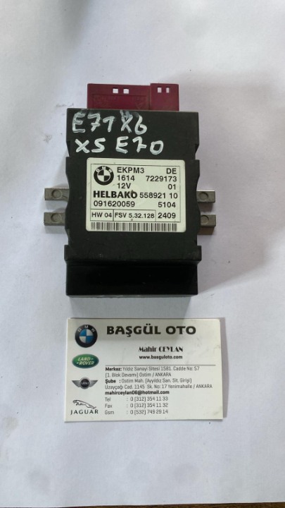 BMW E71 X6  E70 X5 YAKIT RÖLESİ 7229173 ÇIKMA ORJİNAL