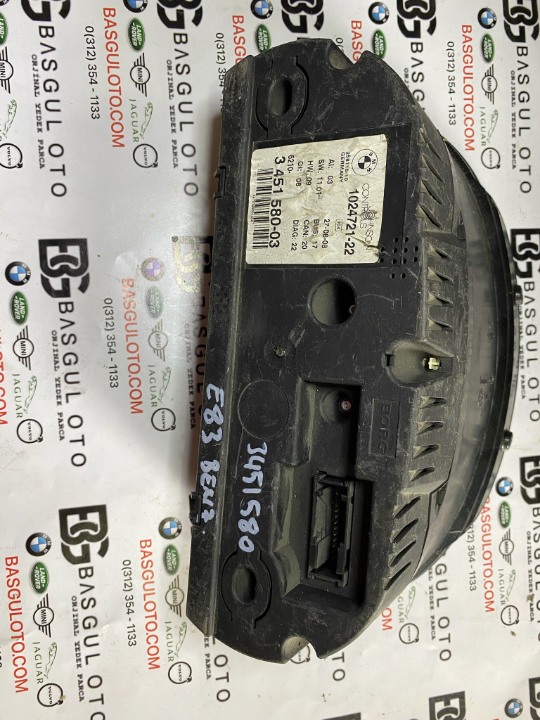 BMW e83 x3  km saati kadran gösterge paneli 3448332