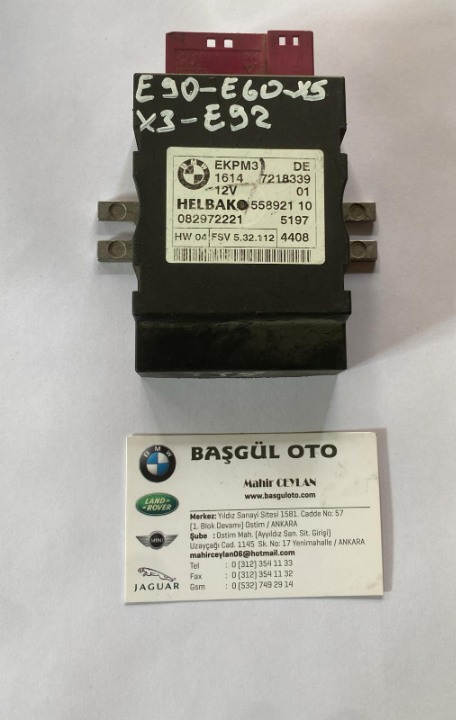 BMW E90 X5 X3 E92 YAKIT RÖLESİ 7218339 ÇIKMA ORJ