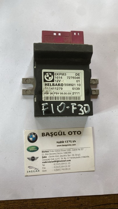 BMW F10 F30 YAKIT RÖLESİ 7276046 ÇIKMA ORJİNAL