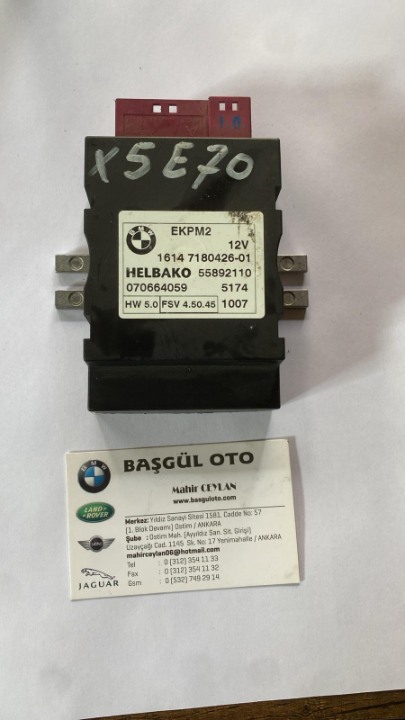 BMW X5 E70 YAKIT RÖLESİ 7180426 ÇIKMA ORJ