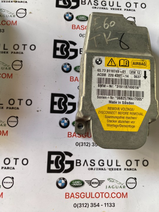 BMW Z4 E85 E86 E60 AİRBAG BEYİN 9118749 ÇIKMA ORJİNAL 