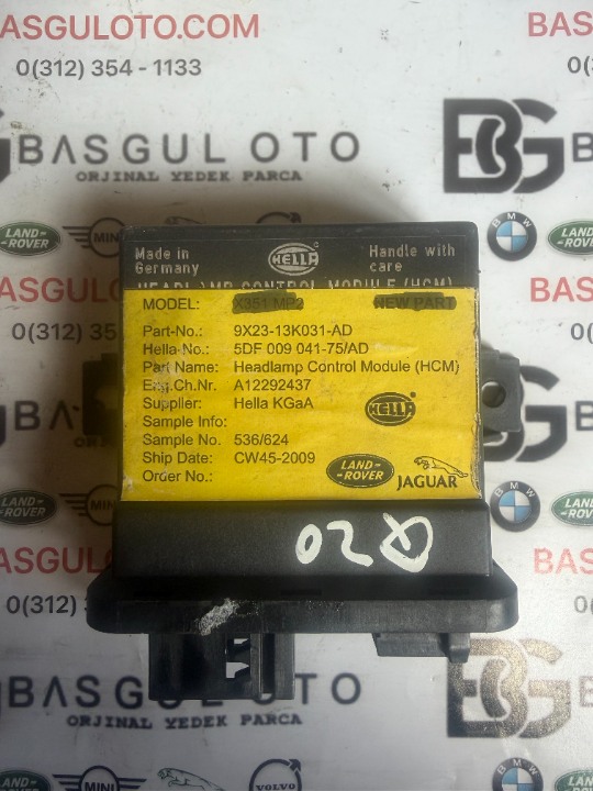 9X23-13K031-AD,  Jaguar ve  (Range Rover  adaptif far ünitesi