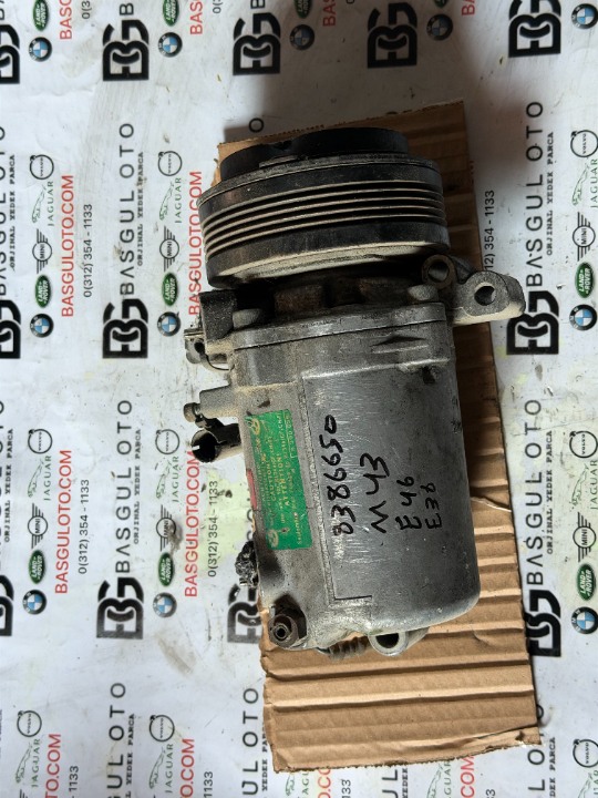 BMW E46 M43 8386650 KLİMA KOMPRESÖRÜ ÇIKMA ORJ