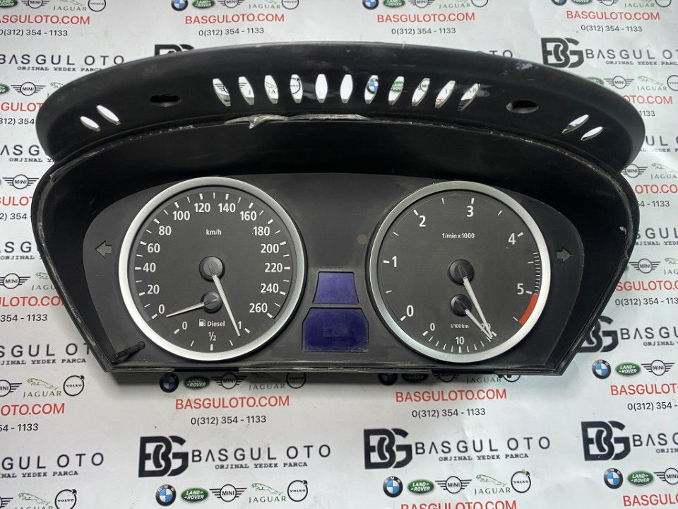 BMW E60 DİZEL 9135261  KM SAATİ KADRA GÖSTERGE PANELİ
